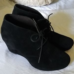 Clark's wedge booties